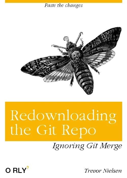 Redownloading the Git Repo | Paste the changes | Ignoring Git Merge