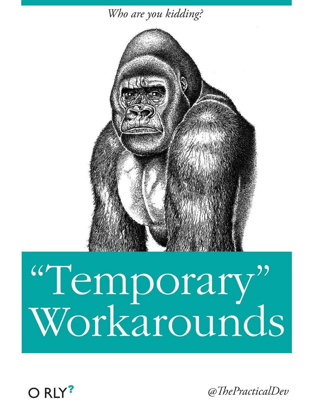 Temporary Workarounds | Who are you kidding?