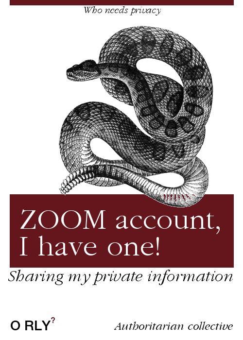 ZOOM account, I have one! | sharing my private information | who needs privacy
